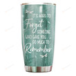 Personalized Dandelion And Dragonflies Vintage Tumbler It's Hard To Forget Someone Tumbler Best Gifts For The Lost Ones In Heaven 20 Oz Sports Bottle Stainless Steel Vacuum Insulated Tumbler