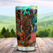 Abstract Art Elephant Personalized Tumbler Cup  Stainless Steel Insulated Tumbler 20 Oz Best Gifts For Birthday Christmas Thanksgiving Great Gifts For Elephant Lovers Coffee/ Tea Tumbler With Lid