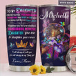 Butterfly Dreamcatcher To My Daughter Personalized Tumbler Cup I Will Always Be With You Stainless Steel Vacuum Insulated Tumbler 20 Oz Great Gifts For Birthday Christmas Thanksgiving