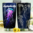 Personalized Jellyfish Stainless Steel Tumbler, Tumbler Cups For Coffee/Tea, Great Customized Gifts For Birthday Christmas Thanksgiving