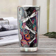 Dragonfly Let It Be Personalized Metal Style Tumbler Cup Stainless Steel Vacuum Insulated Tumbler 20 Oz Great Customized Gifts For Birthday Christmas Thanksgiving Coffee/ Tea Tumbler With Lid