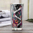 Dragonfly Let It Be Personalized Metal Style Tumbler Cup Stainless Steel Vacuum Insulated Tumbler 20 Oz Great Customized Gifts For Birthday Christmas Thanksgiving Coffee/ Tea Tumbler With Lid