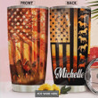 Horse American Flag Personalized Tumbler Cup Stainless Steel Insulated Tumbler 20 Oz Coffee/ Tea Tumbler With Lid Great Gifts For Birthday Christmas Thanksgiving Best Gifts For Horse Lovers