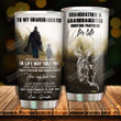 Personalized To My Granddaughter Tumbler Grandfather And Granddaughter Hunting Partners Stainless Steel Travel Tumbler With Lid, Tumbler Cups For Coffee/Tea, Perfect Gifts For Granddaughter