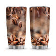 Personalized Coffee Tumbler Coffee Beans Tumbler Cup Stainless Steel Tumbler, Tumbler Cups For Coffee/Tea, Great Customized Gifts For Birthday Christmas Perfect Gift For Coffee Lovers