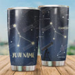 Personalized Zodiac Cancer Stainless Steel Vacuum Insulated Double Wall Travel Tumbler With Lid, Tumbler Cups For Coffee/Tea, Perfect Gifts For Horoscope Sign Lovers On Birthday Mother's Day