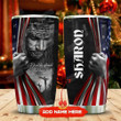 Personalized American Flag Don't Be Afraid Just Have A Faith Stainless Steel Tumbler, Tumbler Cups For Coffee/Tea, Great Customized Gifts For Birthday Christmas Thanksgiving