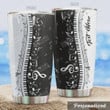 Personalized Piano Tumbler Cup, Stainless Steel Insulated Tumbler 20 Oz, Perfect Gifts For Piano Lovers, Great Gifts For Birthday Christmas Thanksgiving, Coffee/ Tea Tumbler With Lid