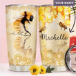 Bee Hive Personalized Let It Bee Tumbler Cup Stainless Steel Vacuum Insulated Tumbler 20 Oz Perfect Gifts For Bee Lovers Great Gifts For Birthday Christmas Thanksgiving Travelling Tumbler