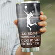 Personalized Volleyball To Lose My Mind And Find My Soul Stainless Steel Tumbler, Tumbler Cups For Coffee/Tea, Great Customized Gifts For Birthday Christmas Thanksgiving