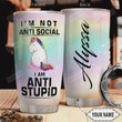 Personalized Unicorn Stainless Steel Vacuum Insulated, 20 Oz Tumbler Cups For Coffee/Tea, Great Customized Gifts For Birthday Christmas Thanksgiving, Perfect Gifts For Unicorn Lovers