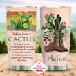 Personalized Cactus Tumbler Advice From A Cactus Tumbler Cup Stainless Steel Tumbler, Tumbler Cups For Coffee/Tea, Great Customized Gifts For Birthday Christmas