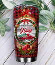 Christmas Red Truck Take Me Home Personalized Tumbler Cup Stainless Steel Vacuum Insulated Tumbler 20 Oz Coffee/ Tea Tumbler With Lid Great Christmas Gifts For Truckers Truck Drivers