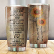 Sunflower Tumbler Smile More Worry Less Your Are My Sunshine Stainless Steel Vacuum Insulated Double Wall Travel Tumbler With Lid, Perfect Gifts For Birthday Christmas Thanksgiving
