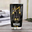 Personalized Lion Dad Being A Papa Is Priceless Tumbler Cup Stainless Steel Tumbler, Tumbler Cups For Coffee/Tea, Great Customized Gifts For Birthday Christmas Thanksgiving Father's Day