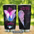 Personalized Butterfly Daddy And Daughter The Moment That You Left Me Stainless Steel Tumbler, Tumbler Cups For Coffee/Tea, Great Customized Gifts For Birthday Christmas Thanksgiving