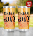 Personalized Funny Tennis Evolution Stainless Steel Tumbler, Tumbler Cups For Coffee/Tea, Great Customized Gifts For Birthday Christmas Thanksgiving