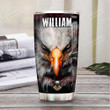 Personalized Eagle To My Son Love From Mom Stainless Steel Tumbler, Tumbler Cups For Coffee/Tea, Great Customized Gifts For Birthday Christmas Thanksgiving