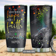 Elephant  Faith Star Personalized Tumbler Cup Where Is Hope There Is Faith Stainless Steel Insulated Tumbler 20 Oz Best Gifts For Birthday Christmas Thanksgiving Gifts For Elephant Lovers