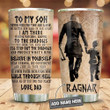 Viking To My Son Personalized Tumbler Cup Believe In Your Self Stainless Steel Insulated Tumbler 20 Oz Best Gifts For Daughter Love From Dad  Best Gifts For Birthday Christmas Thanksgiving