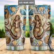 Personalized Ocean Mermaid Tumbler Cup Stainless Steel Insulated Tumbler 20 Oz Best Gifts For Mermaid Lovers Great Gifts For Birthday Christmas Thanksgiving Tumbler For Coffee/ Tea With Lid