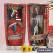 Christmas Horse Personalized Tumbler Cup Stainless Steel Insulated Tumbler 20 Oz Travel Tumbler With Lid Great Birthday Gifts For Horse Lovers Lovely Gifts For Christmas Coffee/ Tea Tumbler
