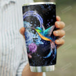 Hummingbird Blue Rose Stainless Steel Tumbler, Tumbler Cups For Coffee/Tea, Great Customized Gifts For Birthday Christmas Thanksgiving