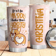 Booty Corgi Personalized Tumbler Cup Fun Quote Don't Be Moody Shake Your Booty Pink Stainless Steel Vacuum Insulated Tumbler 20 Oz Best Gifts For Dog Lovers Birthday Gifts Christmas Gifts