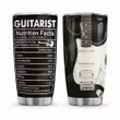 Electric Guitar Guitarist Nutrition Facts Personalized Tumbler Cup Stainless Steel Insulated Tumbler 20 Oz Best Gifts For Guitarist Great Customized Gifts For Birthday Christmas Thanksgiving