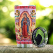 Personalized Our Lady Mother Mary With Angels Stainless Steel Tumbler, Tumbler Cups For Coffee/Tea, Great Customized Gifts For Birthday Christmas Thanksgiving
