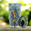 Personalized Jewelry Style Mother Mary Stainless Steel Tumbler, Tumbler Cups For Coffee/Tea, Great Customized Gifts For Birthday Christmas Thanksgiving