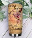 Personalized Hummingbird Angels Among Us Music Notes Stainless Steel Tumbler, Tumbler Cups For Coffee/Tea, Great Customized Gifts For Birthday Christmas Thanksgiving