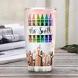 Teacher Personalized Tumbler Cup It Takes A Big Heart To Teach Little Mind Stainless Steel Insulated Tumbler 20 Oz Great Customized Gifts For Birthday Christmas Thanksgiving Tumbler With Lid