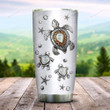 Sea Turtle Pearl Jewelry Style Personalized Tumbler Cup Stainless Steel Insulated Tumbler 20 Oz Best Gifts For Birthday Christmas Tumbler For Travelling Camping Great  Gifts For Turtle Lovers