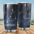 Personalized Zodiac Capricorn Stainless Steel Vacuum Insulated Double Wall Travel Tumbler With Lid, Tumbler Cups For Coffee/Tea, Perfect Gifts For Horoscope Sign Lovers On Birthday Mother's Day