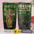 Personalized Irish Facts, Slainte, Cross, Alcohol Nutrition Facts, Stainless Steel Vacuum Insulated, 20 Oz Tumbler Cups For Coffee/Tea, Perfect Gifts For Birthday Christmas Thanksgiving