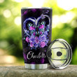 Butterfly Personalized Faith Tumbler Cup Bible Emergency Numbers Stainless Steel Vacuum Insulated Tumbler 20 Oz Great Customized Gifts For Birthday Christmas Thanksgiving Travelling Tumbler
