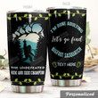 Personalized Bigfoot Tumbler Let's Go Find Bigfoot Sasquatch Tumbler Cup Stainless Steel Tumbler, Tumbler Cups For Coffee/Tea, Great Customized Gifts For Birthday Christmas