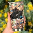 Personalized To My Mom I'm Because You're From Daughter Black Cats Stainless Steel Tumbler, Tumbler Cups For Coffee/Tea, Great Customized Gifts For Birthday Christmas Thanksgiving