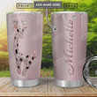 Personalized Giraffe Diamond Tumbler Cup, Stainless Steel Insulated Tumbler 20 Oz, Tumbler Cups For Coffee/Tea, Best Gifts For Giraffe Lovers, Perfect Birthday Gifts Christmas Gifts, Unique Tumbler