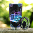 Personalized Hologram Mandala Truck Stainless Steel Tumbler, Tumbler Cups For Coffee/Tea, Great Customized Gifts For Birthday Christmas Thanksgiving