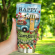 Happy Camper Tumbler Stainless Steel Tumbler, Tumbler Cups For Coffee/Tea, Great Customized Gifts For Birthday Christmas Thanksgiving Anniversary
