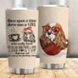 A Girl Loved Coffee And Cavalier King Charles Spaniel Stainless Steel Tumbler Cup For Coffee/Tea, Great Customized Gift For Birthday Christmas Thanksgiving