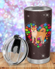 Autism Awareness Shiba Inu Dog Stainless Steel Tumbler, Tumbler Cups For Coffee/Tea, Great Gifts For Birthday Christmas Thanksgiving