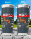 Anatomy Of A Vizsla Dogs Lovers Stainless Steel Tumbler, Tumbler Cups For Coffee/Tea, Great Customized Gifts For Birthday Christmas Thanksgiving