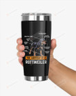 The Anatomy Of A Rottweiler Stainless Steel Tumbler, Tumbler Cups For Coffee/Tea, Great Customized Gifts For Birthday Christmas Thanksgiving Anniversary Dog Lovers