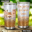 Hamster, Cute Animal, Just A Girl Who Stainless Steel Tumbler Cup For Coffee/Tea