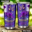 Fibromyalgia warrior, Butterfly Stainless Steel Tumbler Cup For Coffee/Tea, Great Customized Gift For Birthday Christmas Thanksgiving