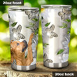Staffy, Daisy Butterfly, Stainless Steel Tumbler Cup For Coffee/Tea, Great Customized Gift For Birthday Christmas Thanksgiving