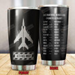 Airplane Jet Fuel Only Stainless Steel Tumbler, Tumbler Cups For Coffee Or Tea, Great Gifts For Thanksgiving Birthday Christmas